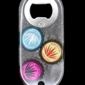 Décapsuleur Ovale en Résine Époxy – Élégant et Personnalisable gris