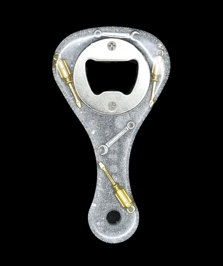 Décapsuleur en Résine Époxy – Original, Solide et Personnalisable gris