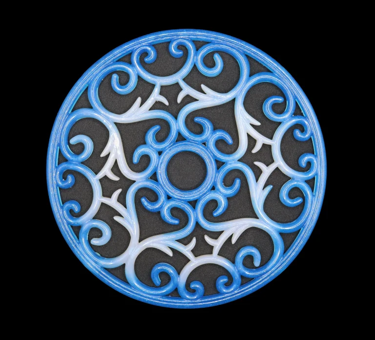 Dessous de Plat en Résine Époxy – Élégant, Résistant et Personnalisable bleu