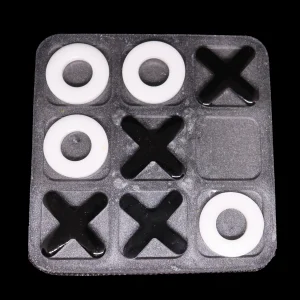 jeux morpion gris noir et blanc