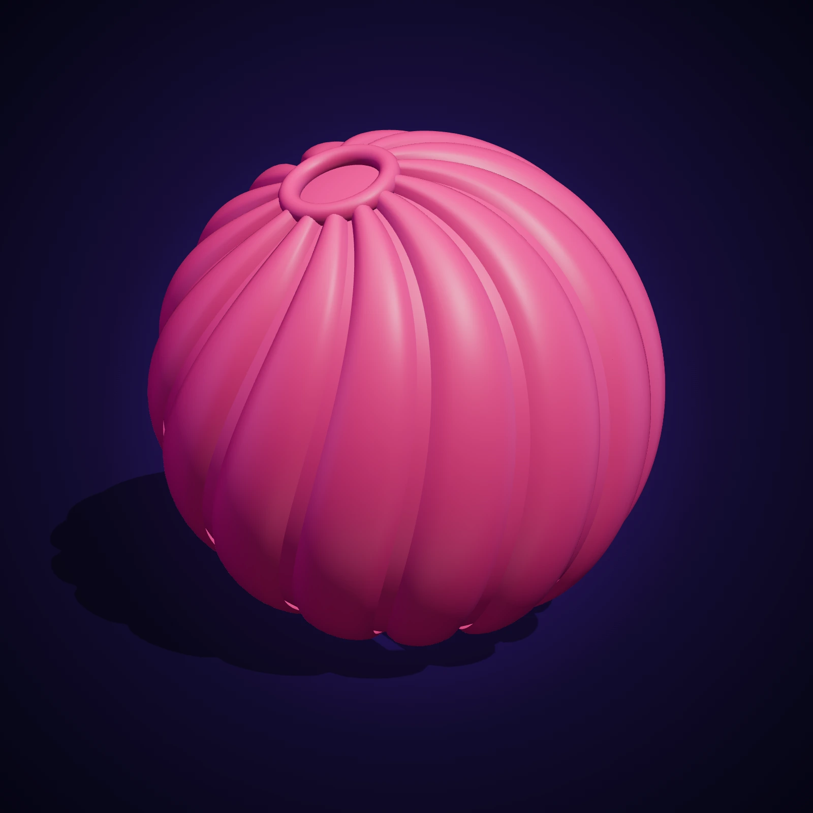 Balle fidget torsadée imprimée en 3D, rose