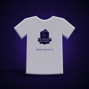 T-shirt personnalisé blanc, visuel imprimé devant